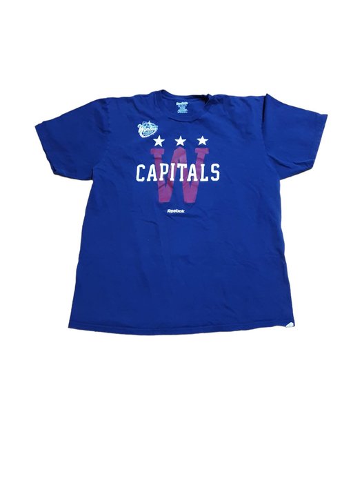 Washington Capitals MLB Reebok Men's T-Shirt Blue  (Size: XL)