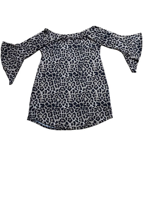 Absolutely it Women's Leopard Print Round Neck Top w/ Bell Sleeves (Size: 3XL)