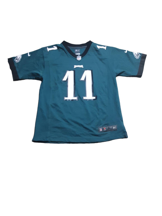 Philadelphia Eagles NFL Nike On Field #11 Wentz Youth Jersey Green (Size: Large)