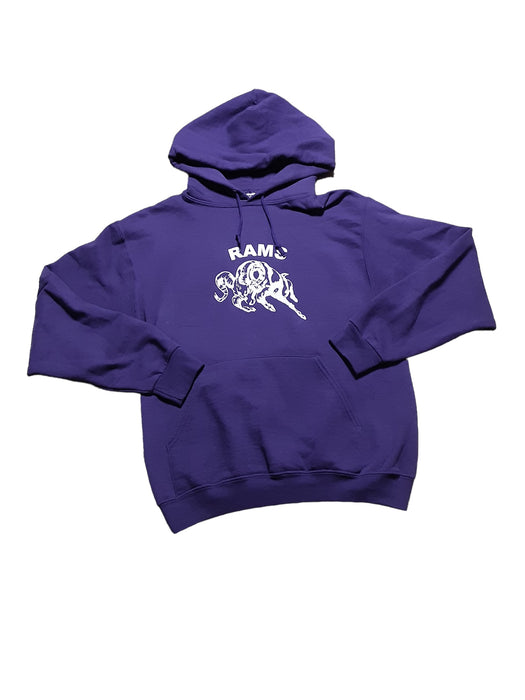 Rams Jerzees Men's Hoodie Sweater Purple (Size: Medium)