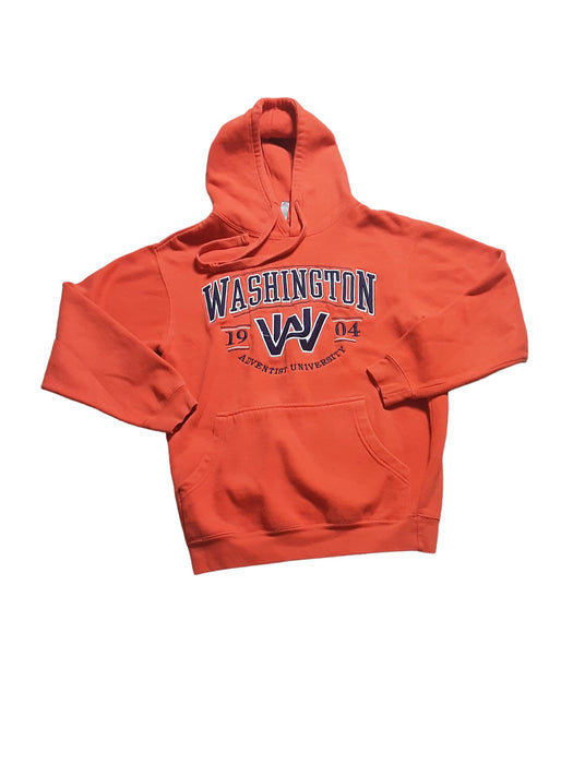 Washington University Men's Hooded Sweatshirt Orange (Size: Small)