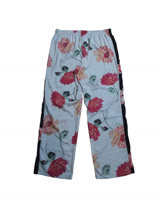 Victoria Secret Women's Drawstring Floral Pants White (Size: Large)